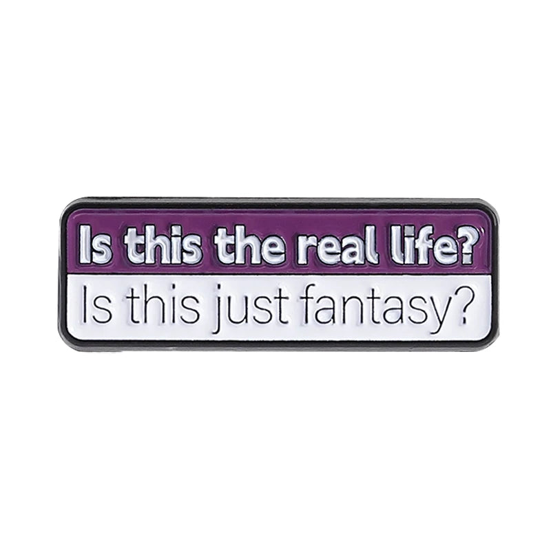 Funny Quote Enamel Pins Positive Saying Pop Music Rock Band LGBT Rainbow Brooches Lapel Badge Funny Jewelry Gifts for Friends Quick Pick Grocers
